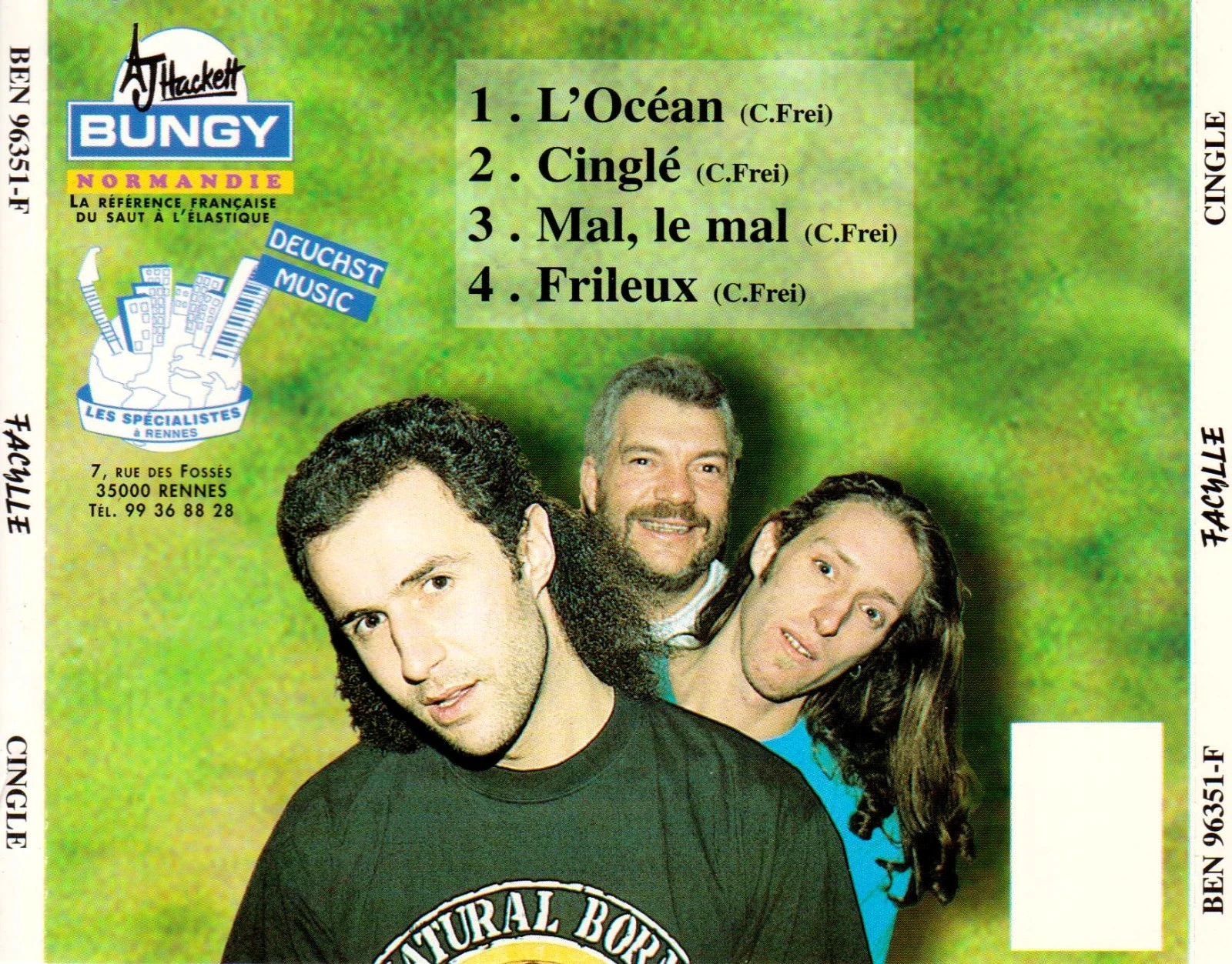 🎸 CD ultra-raro: Facylle - "Cinglé" (1996) - Joia de colecionador! – photo 3